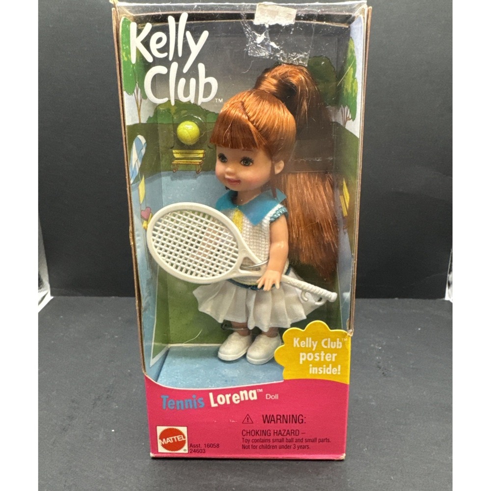 Barbie Kelly Club Tennis Lorena Doll Mattel 1990s New #24603